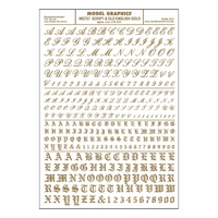 Woodland Scenics Script & Old English Gold MG757