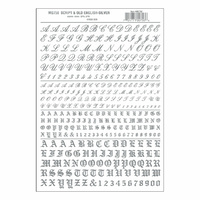 Woodland Scenics Script & Old English Silver MG758