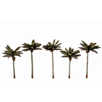 Woodland Scenics Large 4.75in Palm Trees - 5/pkg TR3598