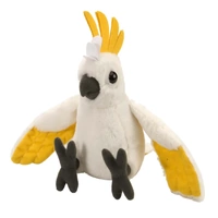 Wild Republic Cuddlekins Mini Sulphur Crested Cockatoo 8" Plush Toy