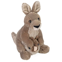 Wild Republic Cuddlekins Kangaroo with Joey 12" Plush Toy