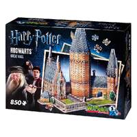 Wrebbit 850pc 3D Harry Potter Great Hall Jigsaw Puzzle