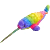 Wild Republic Rainbowkins Narwhal Plush