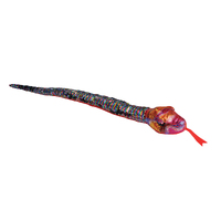 Wild Republic Sequin Snake 54 Rainbow Plush