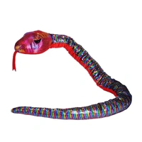 Wild Republic Sequin Snake 54 Rainbow Plush