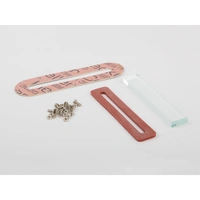 Wilesco 1554 Water Gauge Glass. 80 X 14 X 5 Mm. With Bolts. Nuts Andsealing