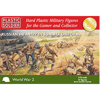 Plastic Soldier 1/72 Soviet Infantry in Summer Uniform (WWII) Plastic Model Kit