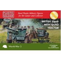 Plastic Soldier 1/72 British 25pdr with Morris Quad Tractor Plastic Model Kit