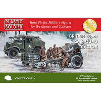Plastic Soldier 1/72 British 25pdr and CMP Quad Tractor Plastic Model Kit
