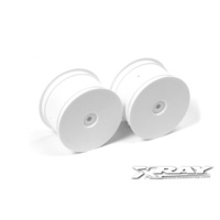 XRAY FRONT WHEELS AERODISK 14MM HEX - WHITE - V2 2PCS