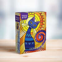 Yazz Puzzle Geometric Cat 1000pc Jigsaw Puzzle