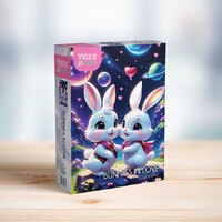 Yazz Puzzle Bunnies in Love 1000pc Jigsaw Puzzle