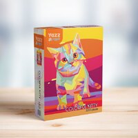 Yazz Puzzle Colourful Kitty 1000pc Jigsaw Puzzle