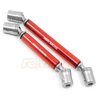 Yeah Racing Stainless Steel Front & Rear Center Shaft Set Red (Ver.2) For Traxxas TRX-4 TRX-6 
