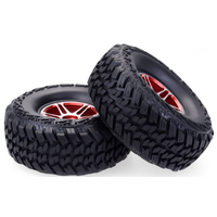 ZD Racing 1.9inch 1/10 RC Crawler truck wheels tires Red