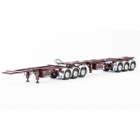 Drake 1/50 MaxiTRANS Skel Vintage Burgundy B Double Combination Diecast