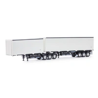 Drake 1/50 MaxiTRANS Eziliner B Double Set White/Black Diecast Truck