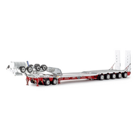 Drake 1/50 White/Red 5x8 Swingwing Drop Deck + 2x8 Dolly
