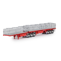 Drake Trailers MaxiTRANS B Double Flat Top - Red/Red