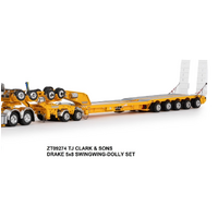 Drake TJ Clark & Sons 5x8 Swingwing-Dolly Set Diecast Trailer