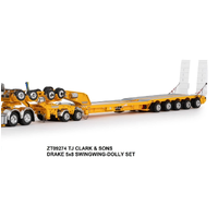 Drake TJ Clark & Sons 5x8 Swingwing-Dolly Set Diecast Trailer