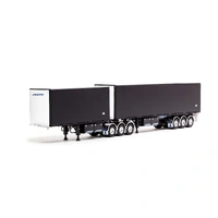 Drake 1/50 Black Freighter Eziliner Diecast Model Truck Trailer