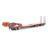 Drake 1/50 Orange/Blue 4x8 Dropdeck with Hydraulic Gooseneck Swingwing Diecast Trailer