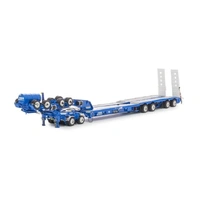 Drake 1/50 Light Blue (ex McAleese) 4x8 Dropdeck with Hydraulic Gooseneck Swingwing Diecast Trailer