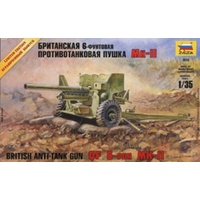 Zvezda 3518 1/35 British 6-pdr Anti-Tank Gun (RR) Plastic Model Kit