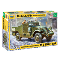 Zvezda 1/35 M-3 Armored Scout Car Plastic Model Kit 3519