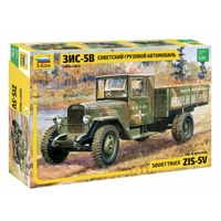 Zvezda 1/35 ZIS-5V Soviet Truck (RR) Plastic Model Kit 3529