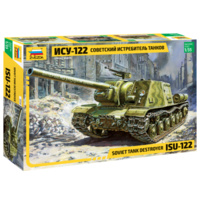Zvezda 1/35 ISU-122 Plastic Model Kit 3534