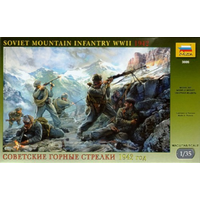Zvezda 1/35 Soviet Mountain Troops WWII Plastic Model Kit 3606
