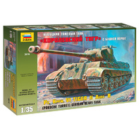 Zvezda 3616 1/35 Kingtiger Porsche Plastic Model Kit