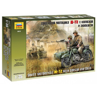 Zvezda 3639 1/35 Soviet WWII Motorcycle M-72 Plastic Model Kit