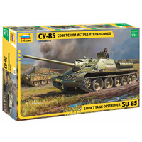 Zvezda 1/35 SU-85 Soviet Self Propelled Gun Plastic Model Kit 3690