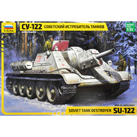 Zvezda 1/35 SU-122 Self Propelled Gun Plastic Model Kit 3691