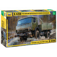 Zvezda 1/35 Russian Military 2-Axle Truck K-4350 Plastic Model Kit 3692