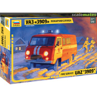 Zvezda 1/43 UAZ 3909 Fire Service Plastic Model Kit 43001