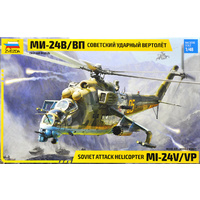 Zvezda 1/48 MIL Mi-24V/VP (HIND) Combat helicopter Plastic Model Kit 4823