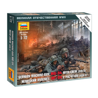 Zvezda 6106 1/72 German Machinegun Crew East Front 1941 Plastic Model Kit