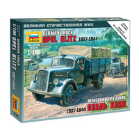 Zvezda 1/100 German 3t Truck Plastic Model Kit 6126