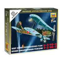 Zvezda 6150 1/144 Soviet Plane PO-2 Plastic Model Kit