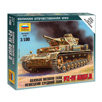 Zvezda 1/100 Pz IV Ausf.D Plastic Model Kit 6151