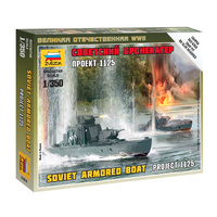 Zvezda 1/350 Sov.Armored Boat Plastic Model Kit 6164