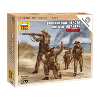 Zvezda 1/72 British Infantry 1939-42 Plastic Model Kit 6166