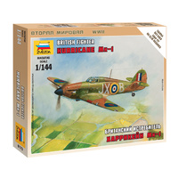 Zvezda 1/144 British Fighter "Hurricane Mk-1" Plastic Model Kit 6173