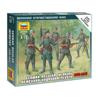Zvezda 1/72 German Regular Infantry 1939-43 Plastic Model Kit 6178