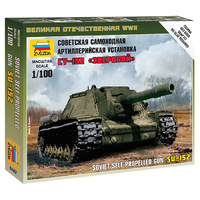 Zvezda 6182 1/100 Self-propelled Gun SU-152 Plastic Model Kit