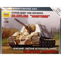 Zvezda 6206 1/100 Sd.Kfz.186 Jagdtiger Heavy Tank Destroyer Plastic Model Kit